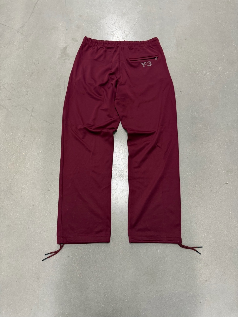 Y-3 Men's Burgundy Drawstring Joggers